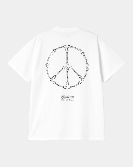 Carhartt Work In Progress Carhartt WIP Peace And Work T-Shirt | White / Black