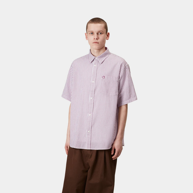 Carhartt Work In Progress Carhartt WIP Phelps Stripe Shirt | Mulberry