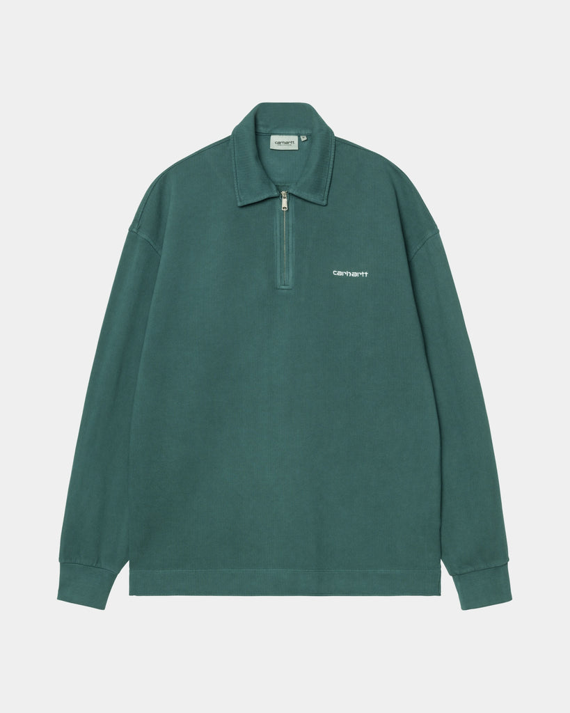 carhartt work in progress Carhartt WIP Piqué Script Sweatshirt | Dark Fir / White