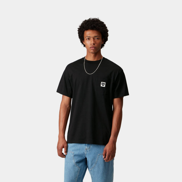 Carhartt Work In Progress Carhartt WIP Pocket Heart T-Shirt | Black / Black