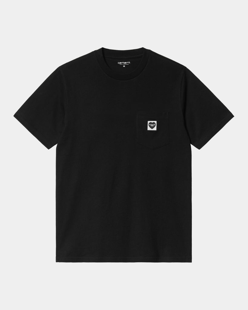 carhartt work in progress Carhartt WIP Pocket Heart T-Shirt | Black / Black