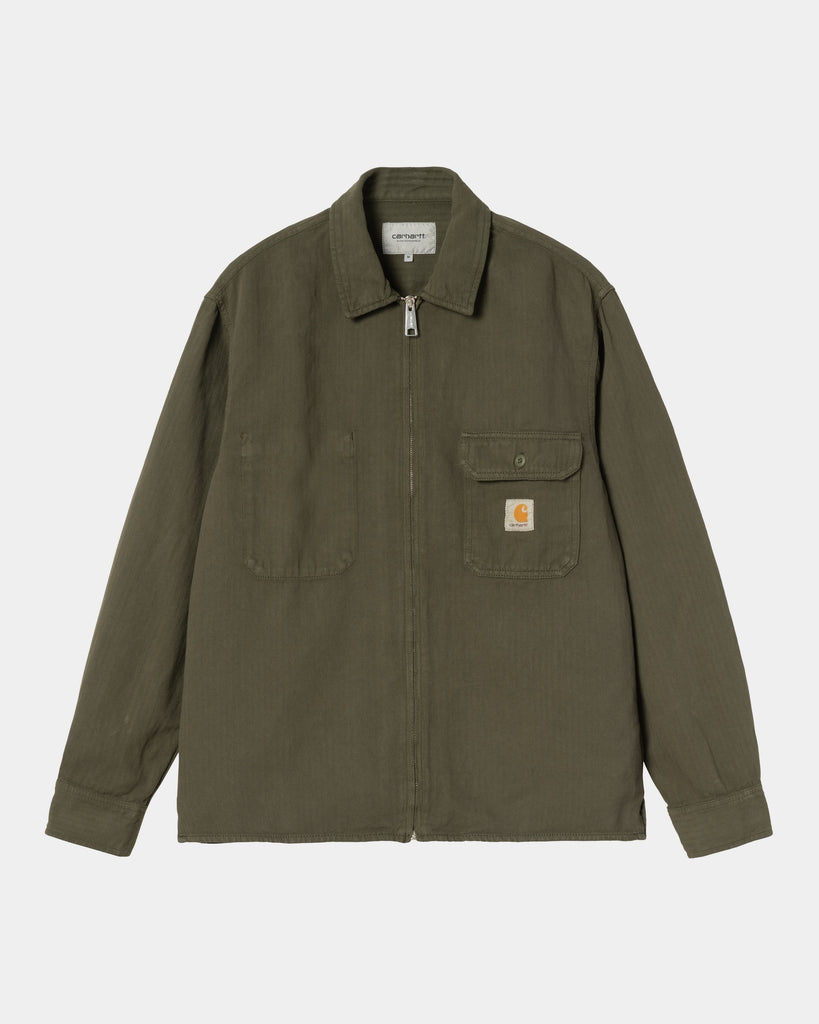 carhartt work in progress Carhartt WIP Rainer Shirt Jacket | Turtle (garment dyed)