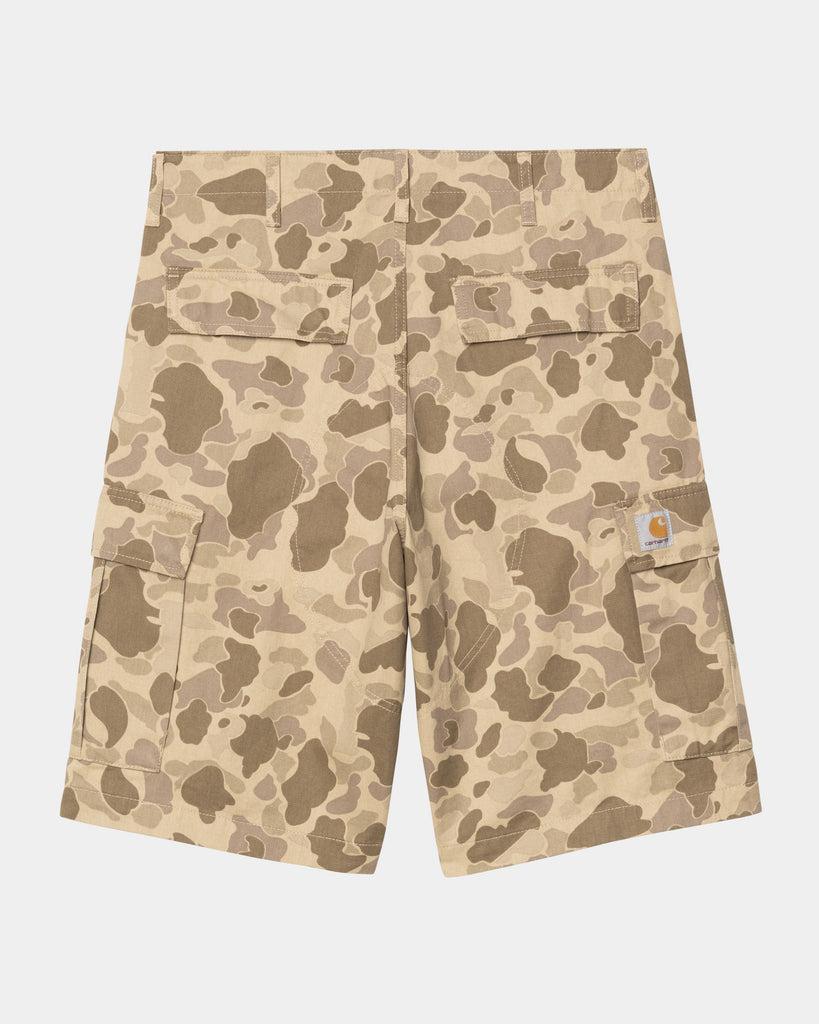 carhartt work in progress Carhartt WIP Regular Cargo Short - Garment Dyed | Desert Duck Camo