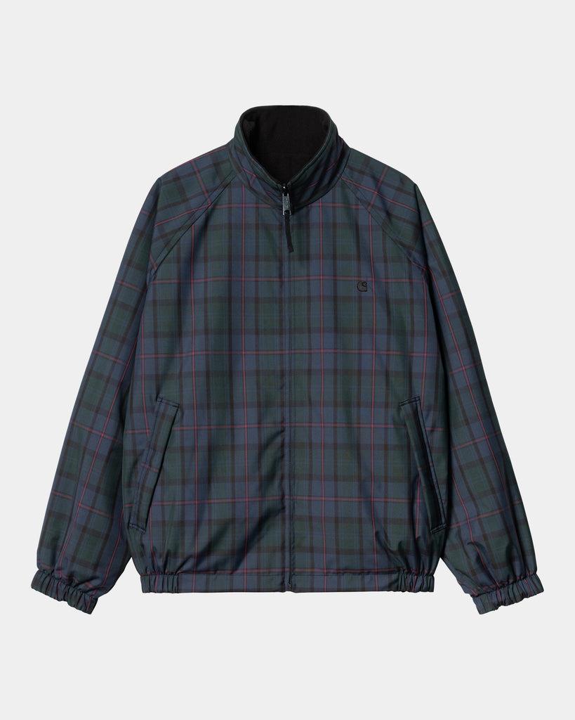 carhartt work in progress Carhartt WIP Reversible Planer Check Jacket | Air Force Blue / Black