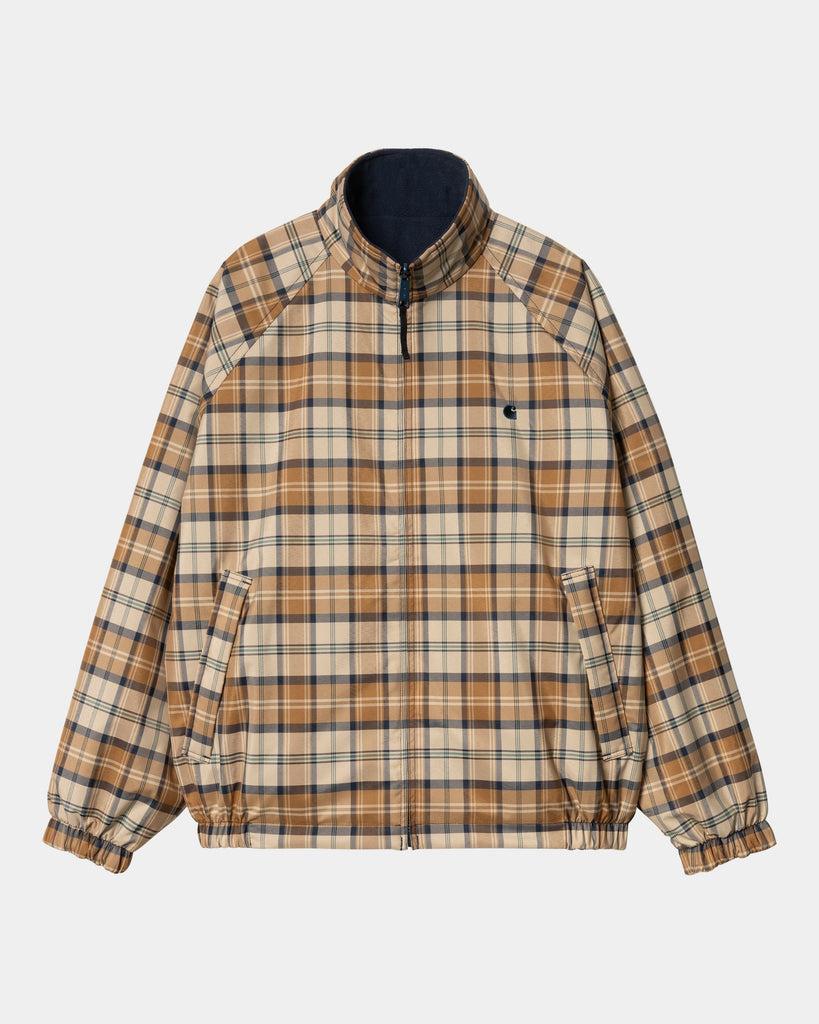 carhartt work in progress Carhartt WIP Reversible Planer Check Jacket | Wall / Air Force Blue