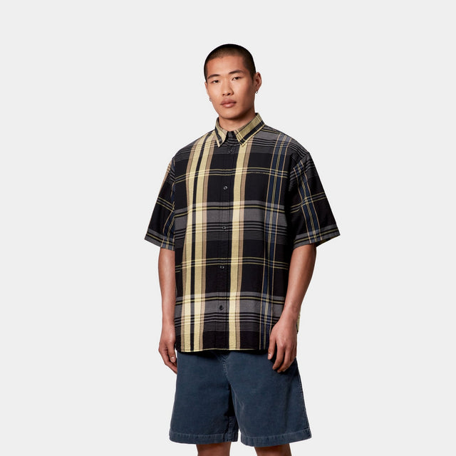 Carhartt Work In Progress Carhartt WIP Roslin Check Shirt | Black / Black