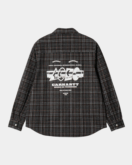 Carhartt Work In Progress Carhartt WIP Runaway Millett Check Shirt | Black / Wax