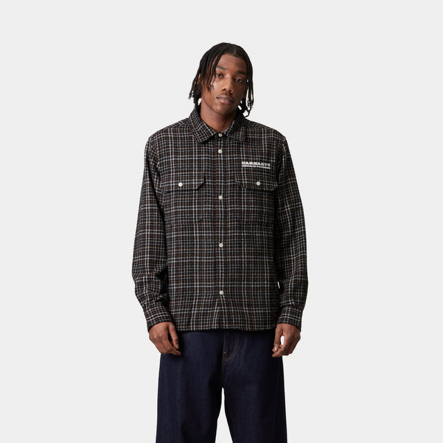 Carhartt Work In Progress Carhartt WIP Runaway Millett Check Shirt | Black / Wax