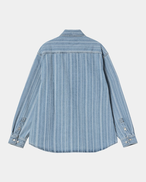 Carhartt Work In Progress Carhartt WIP Rylan Stripe Shirt Jacket | Blue (stone Bleached)