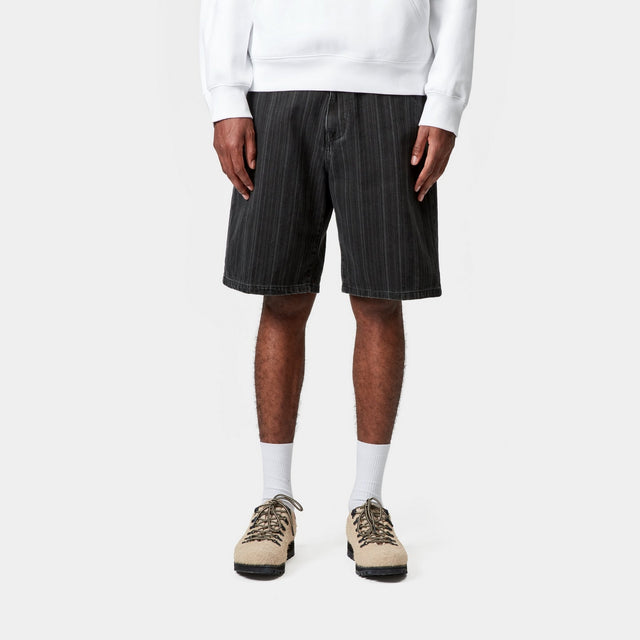 Carhartt Work In Progress Carhartt WIP Rylan Stripe Short | Black (stone Washed)