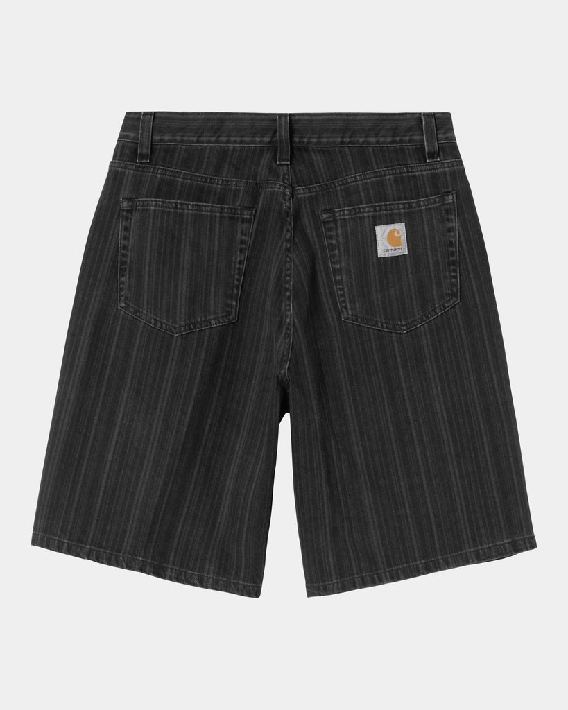 carhartt work in progress Carhartt WIP Rylan Stripe Short | Black (stone washed)