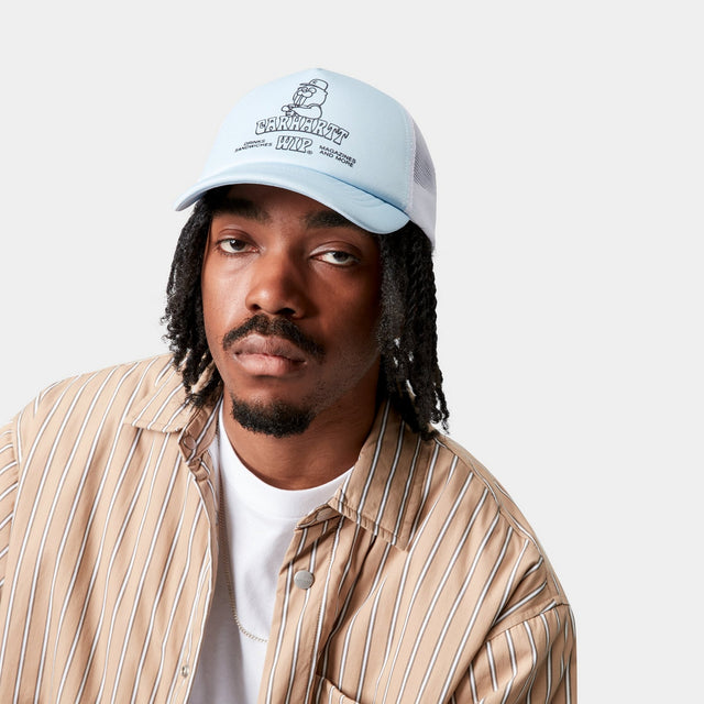 Carhartt Work In Progress Carhartt WIP Sandwich Trucker Cap | Blue Fog