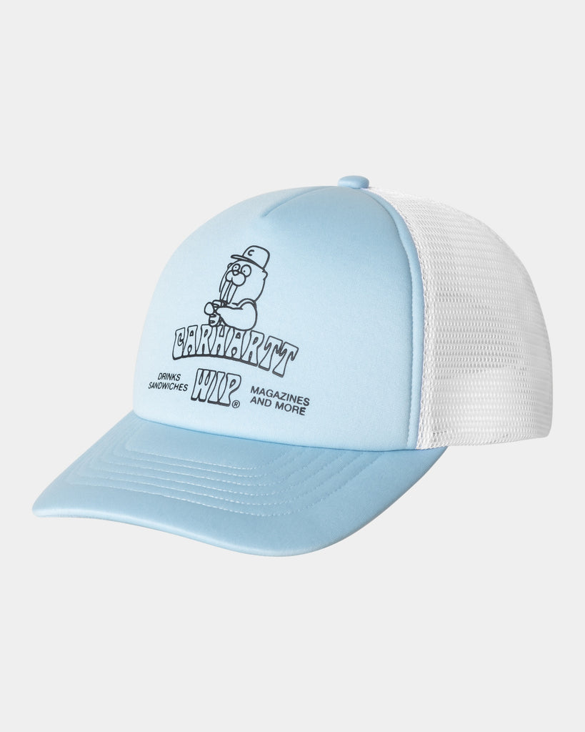 carhartt work in progress Carhartt WIP Sandwich Trucker Cap | Blue Fog