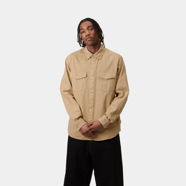 Carhartt Work In Progress Carhartt WIP Santa Fe Shirt | Dusty Hamilton Brown (garment Dyed)