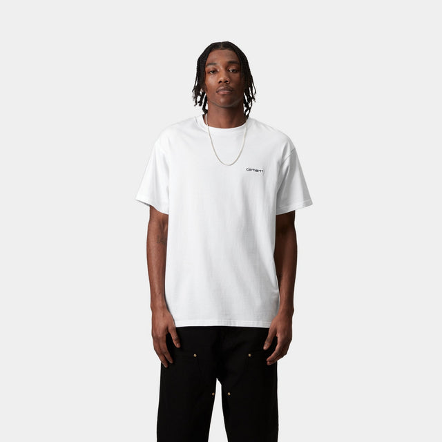 Carhartt Work In Progress Carhartt WIP Script Embroidery T-Shirt | White