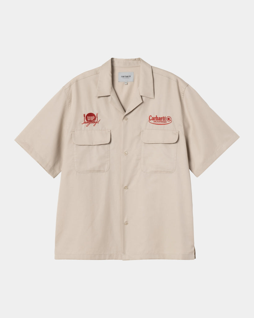 carhartt work in progress Carhartt WIP Short Sleeve Deli Shirt | Fleur De Sel / Desire