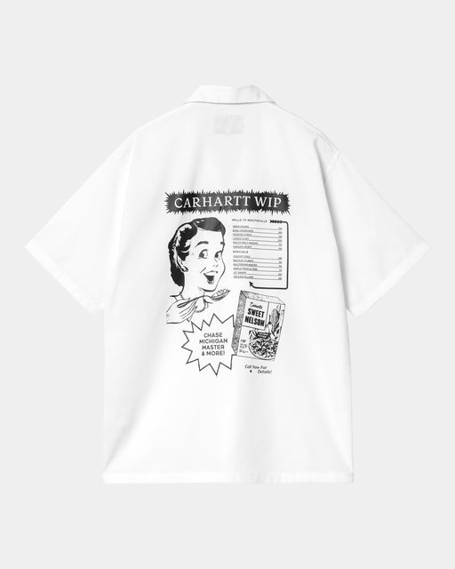 Carhartt Work In Progress Carhartt WIP Short Sleeve Deli Shirt | White / Black