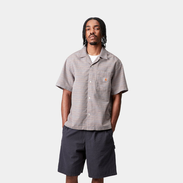 Carhartt Work In Progress Carhartt WIP Short Sleeve Gellar Stripe Shirt | Multicolor