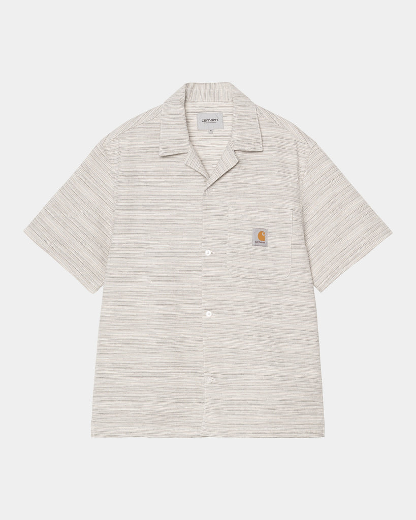 carhartt work in progress Carhartt WIP Short Sleeve Gellar Stripe Shirt | Wax