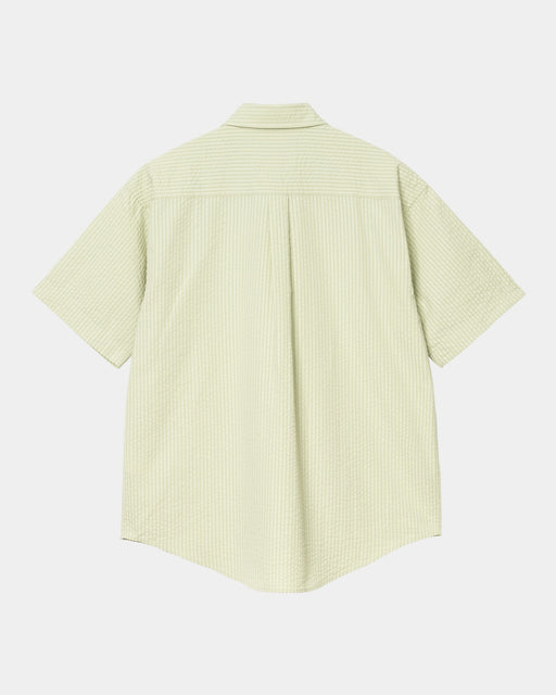 Carhartt Work In Progress Carhartt WIP Short Sleeve Toland Stripe Shirt | Pale Olive
