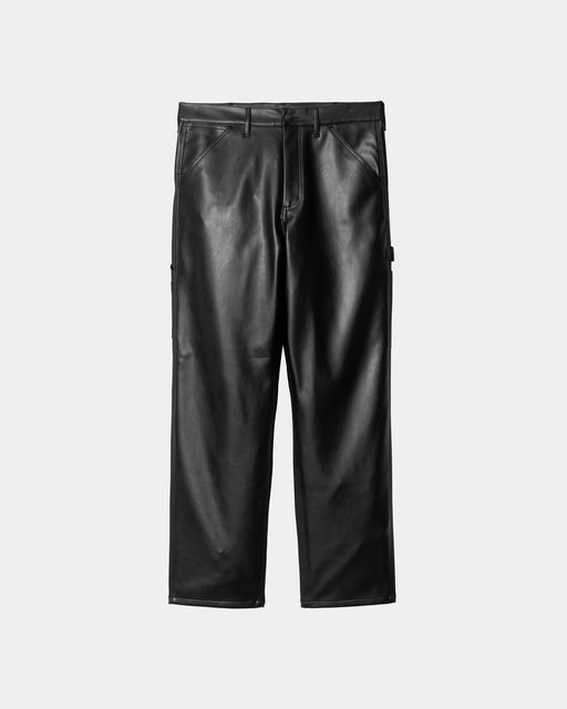 Carhartt Work In Progress Carhartt WIP Single Knee Pant - PU Leather | Black