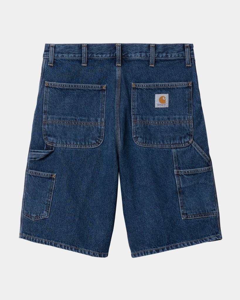 carhartt work in progress Carhartt WIP Single Knee Short - Denim | Blue (stone washed)