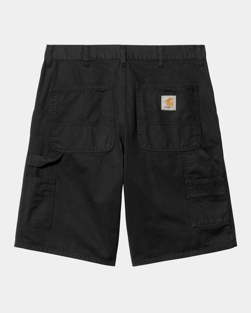 carhartt work in progress Carhartt WIP Single Knee Short - Drill | Black (garment dyed)