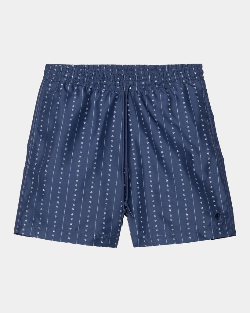 carhartt work in progress Carhartt WIP Slater Swim Trunks | Ink / Natural Heart C Pinstripe