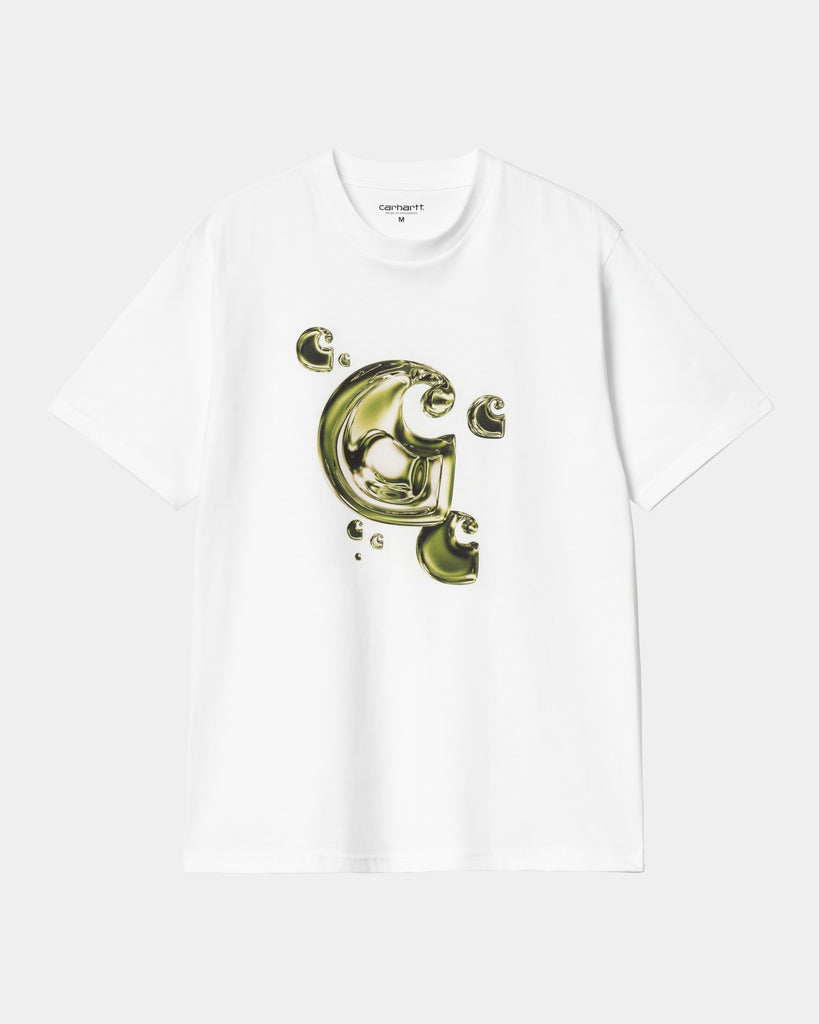 carhartt work in progress Carhartt WIP Solar Chrome C-Logo T-Shirt | White