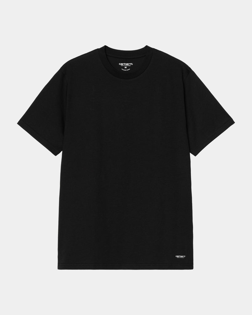 carhartt work in progress Carhartt WIP Standard Crew Neck T-Shirt | Black + Black