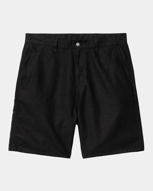 Carhartt Work In Progress Carhartt WIP Walter Linen Single Knee Short | Black