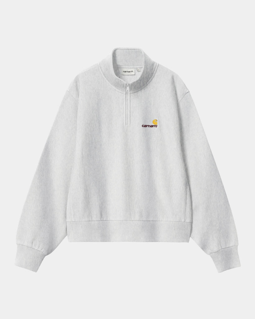 carhartt work in progress Carhartt WIP Women’s American Script High Neck Sweatshirt | Ash Heather