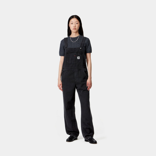 Carhartt Work In Progress Carhartt WIP Women’s Bib Overall Straight | Black (stone Washed)