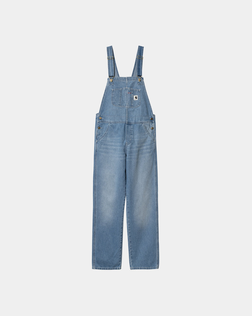 carhartt work in progress Carhartt WIP Women’s Bib Overall Straight | Blue (light true washed)