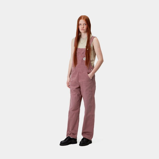 Carhartt Work In Progress Carhartt WIP Women’s Bib Overall Straight - Canvas | Dusky Pink (stone Canvas)