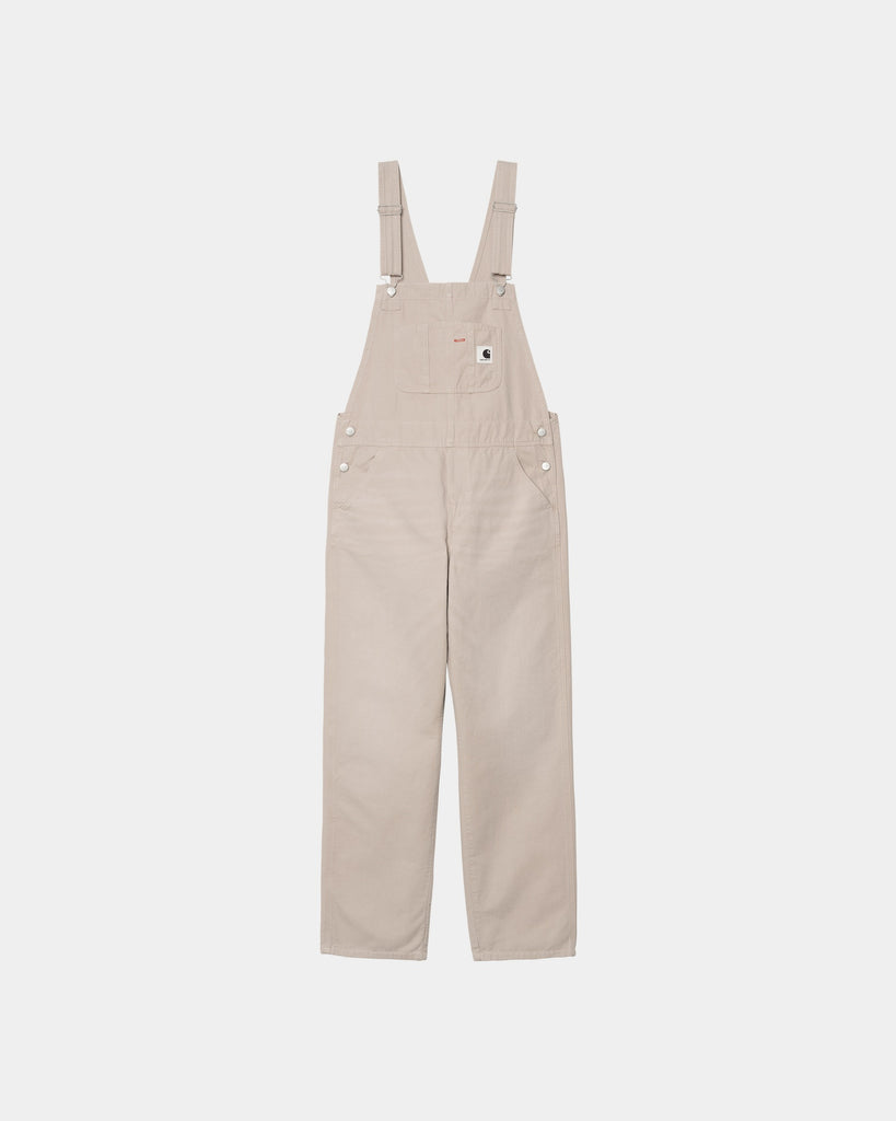 carhartt work in progress Carhartt WIP Women’s Bib Overall Straight - Canvas | Dusky Beige (stone canvas)