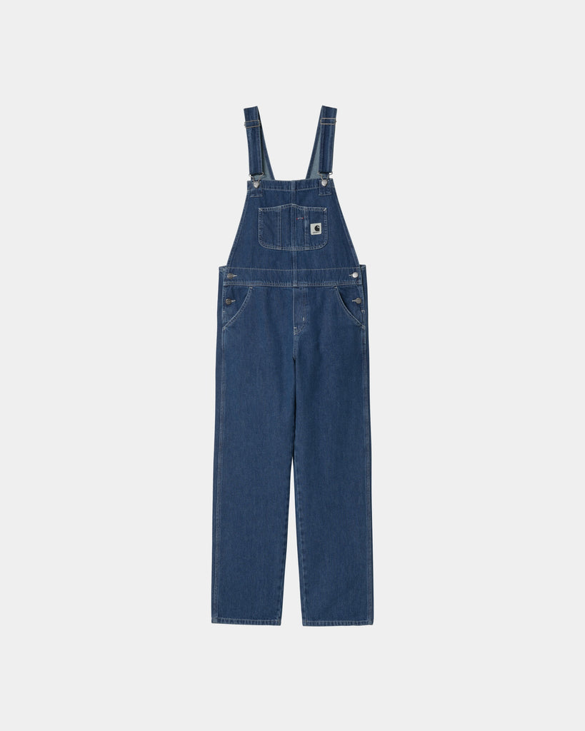 carhartt work in progress Carhartt WIP Women's Bib Overall Straight - Denim | Blue (stone washed)