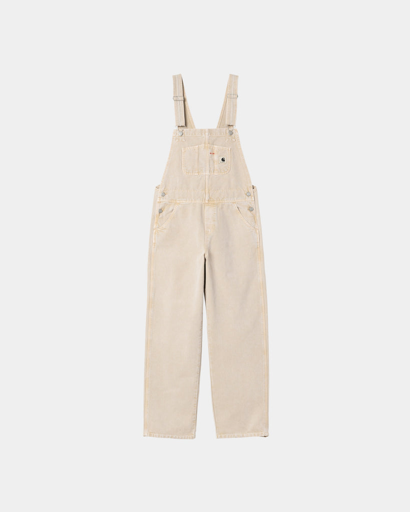 carhartt work in progress Carhartt WIP Women’s Bib Overall Straight | Dusty Hamilton Brown (chalk wash)