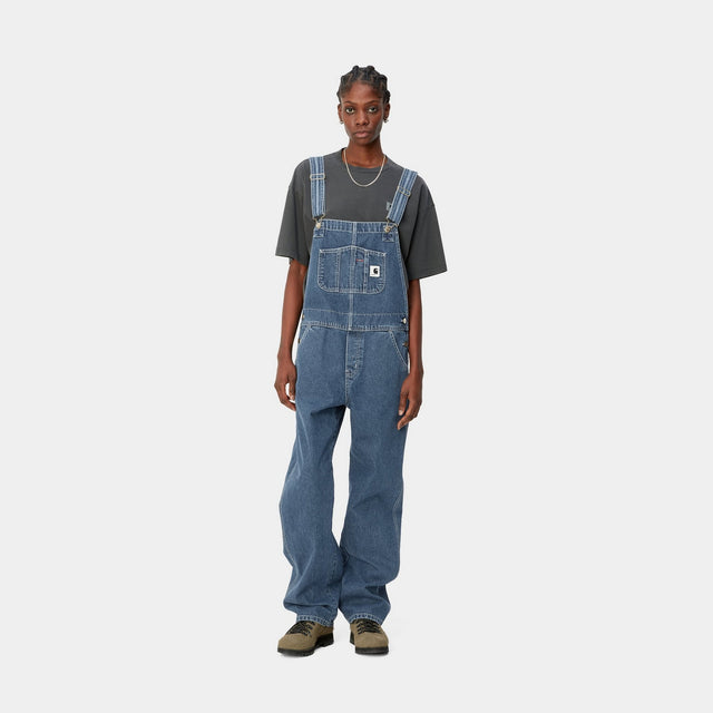 Carhartt Work In Progress Carhartt WIP Women's Bib Overall Straight - Norco Denim | Blue (stone Washed)