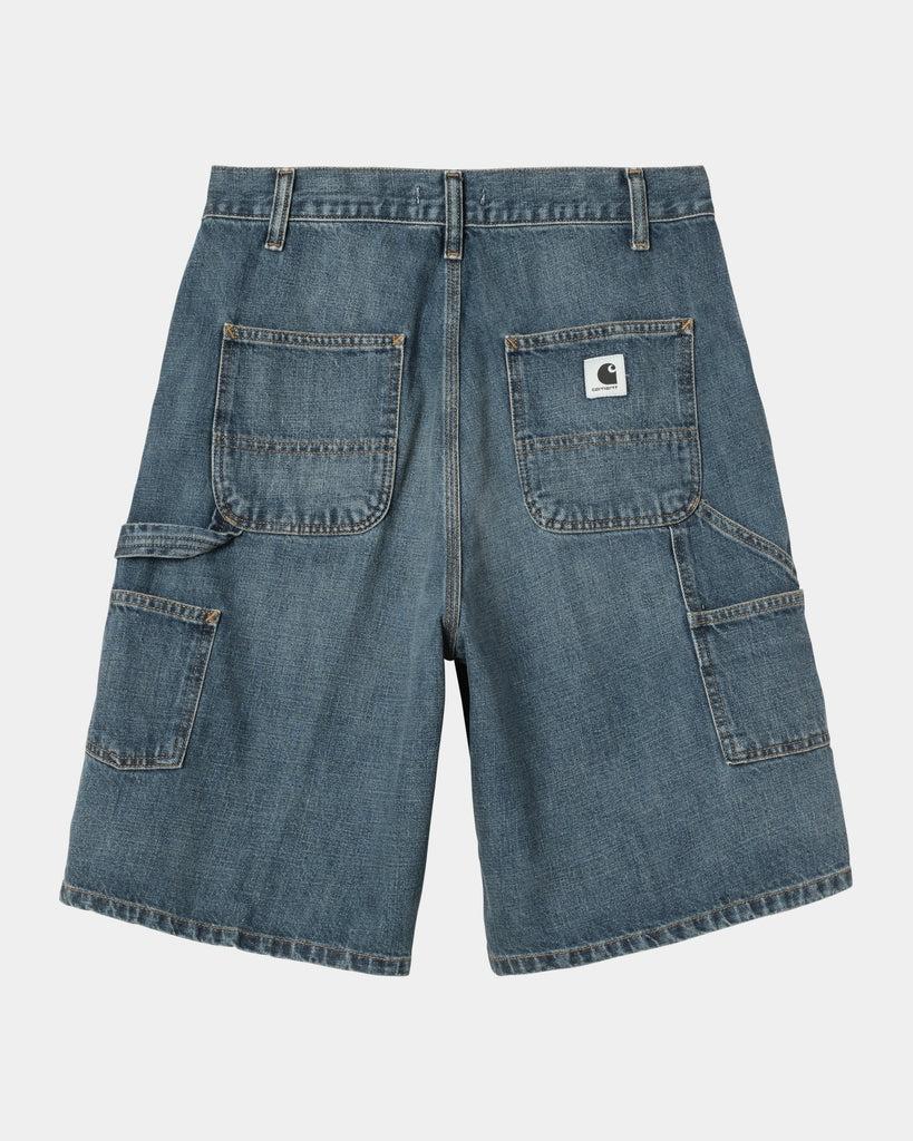 carhartt work in progress Carhartt WIP Women’s Brandon Single Knee Short | Blue (dark used wash)
