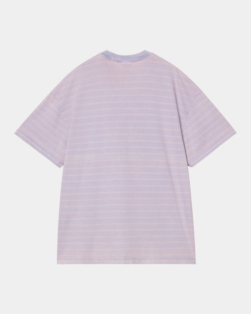 Carhartt Work In Progress Carhartt WIP Women’s Brodina Stripe T-Shirt | Hortensia (indigo Overdyed)