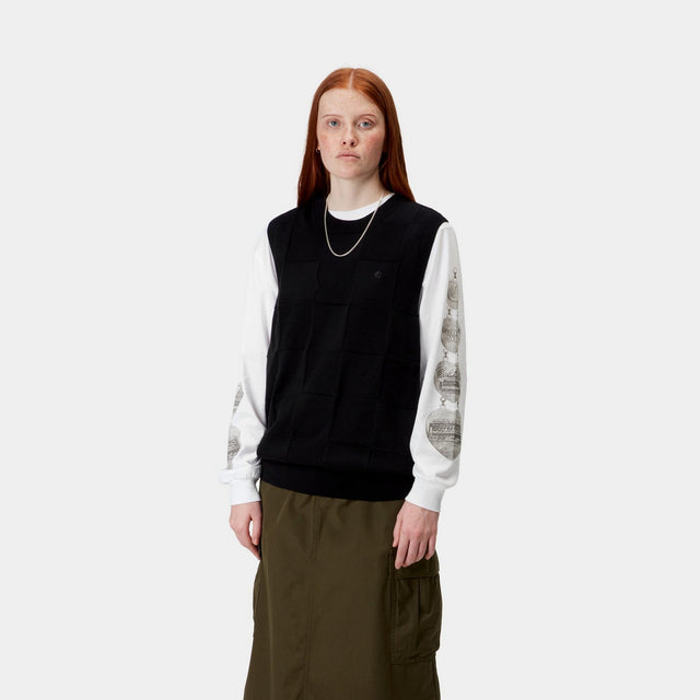 Carhartt Work In Progress Carhartt WIP Women’s Checker Vest Sweater | Black