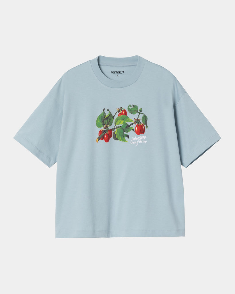 carhartt work in progress Carhartt WIP Women’s Cream Of The Crop T-Shirt | Blue Fog