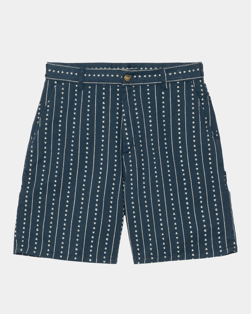 Carhartt Work In Progress Carhartt WIP Women’s Drewe Short | Ink / Natural Heart C Pinstripe