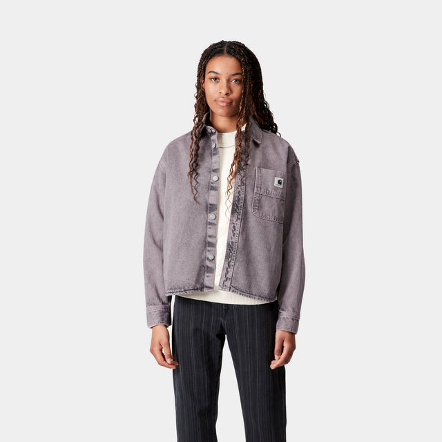 Carhartt Work In Progress Carhartt WIP Women’s Georgia Shirt Jacket | Black / Hortensia