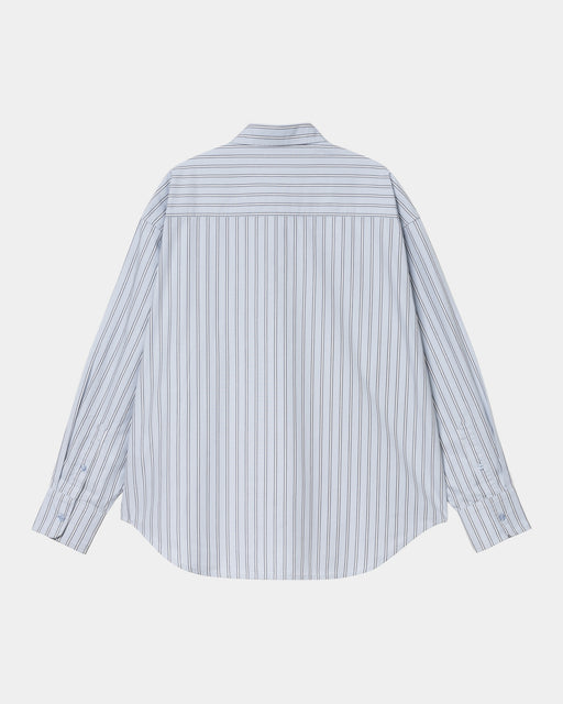 Carhartt Work In Progress Carhartt WIP Women’s Grimsby Stripe Shirt | Blue Fog
