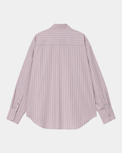 Carhartt Work In Progress Carhartt WIP Women’s Grimsby Stripe Shirt | Pink Fog