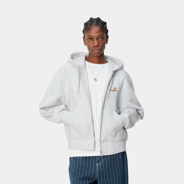 Carhartt Work In Progress Carhartt WIP Women’s Hooded American Script Jacket | Ash Heather