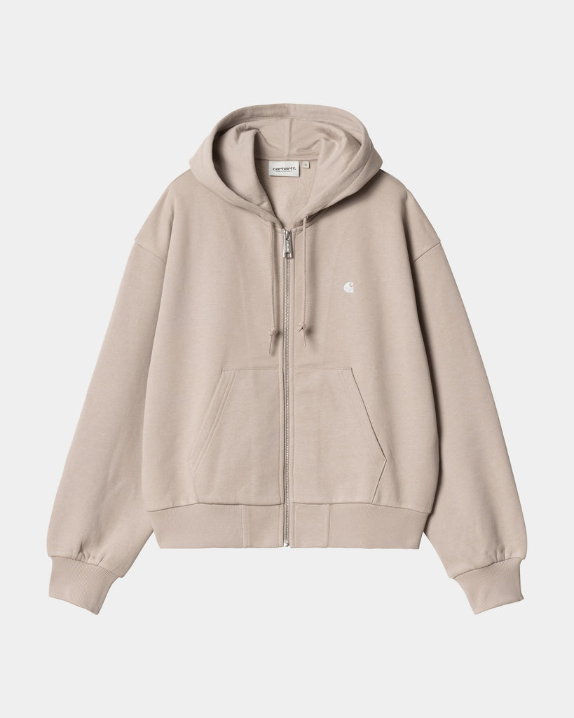 carhartt work in progress Carhartt WIP Women’s Hooded Casey Jacket | Dusky Beige / Silver