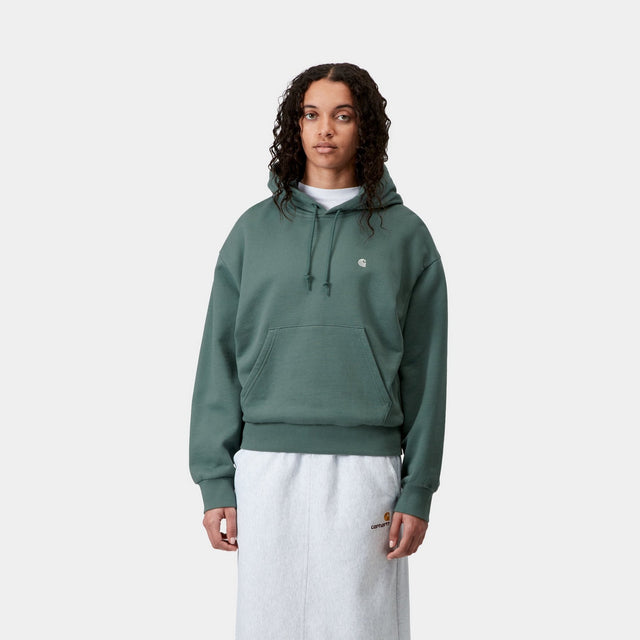 Carhartt Work In Progress Carhartt WIP Women’s Hooded Casey Sweatshirt | Silver Pine